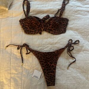 Monday Swimwear Leopard Print Bikini